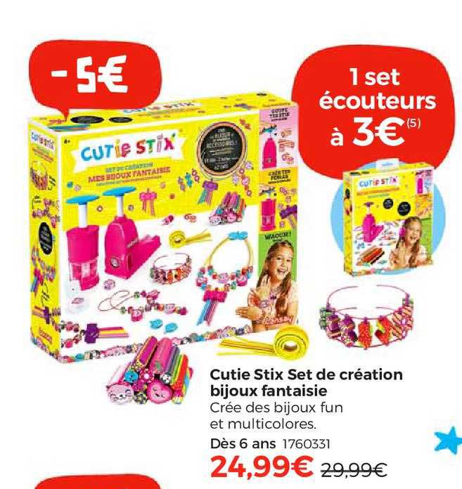 cutie stix set de création bijoux fantaisie