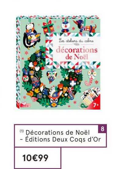 décorations de noël éditions deux coqs d'or