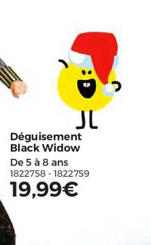 déguisement black widow