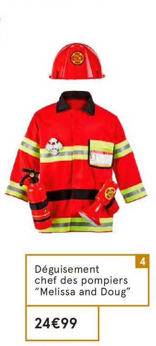 déguisement chef des pompiers melissa and doug