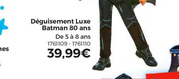 déguisement luxe batman 80 ans