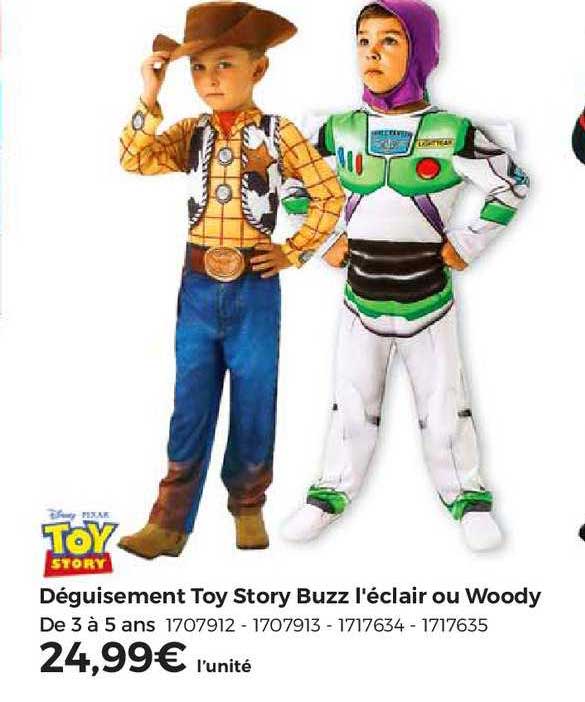 déguisement toy story buzz l'éclair ou woody