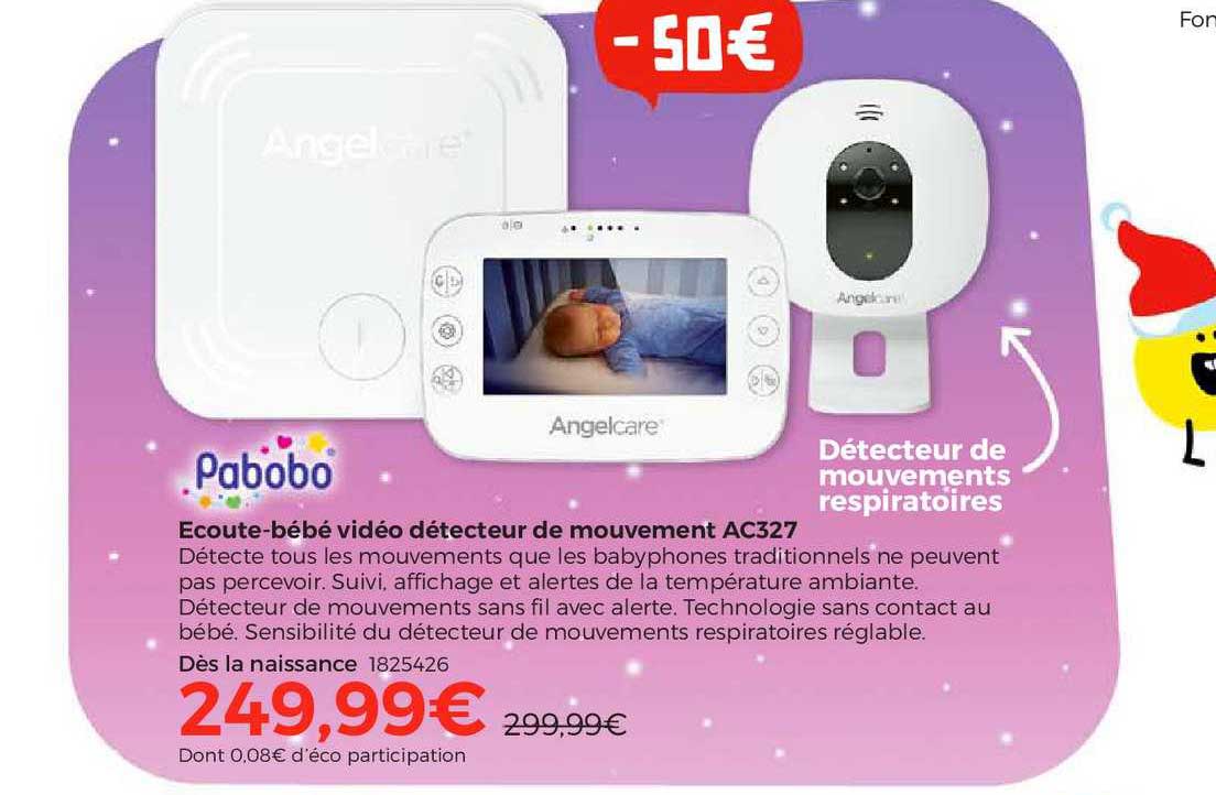 écoute-bébé vidéo détecteur de mouvement ac327