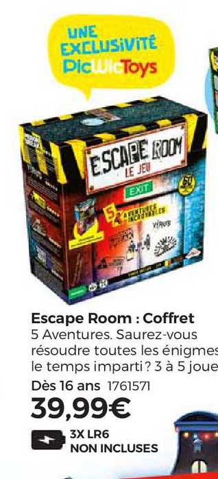 escape room : coffret