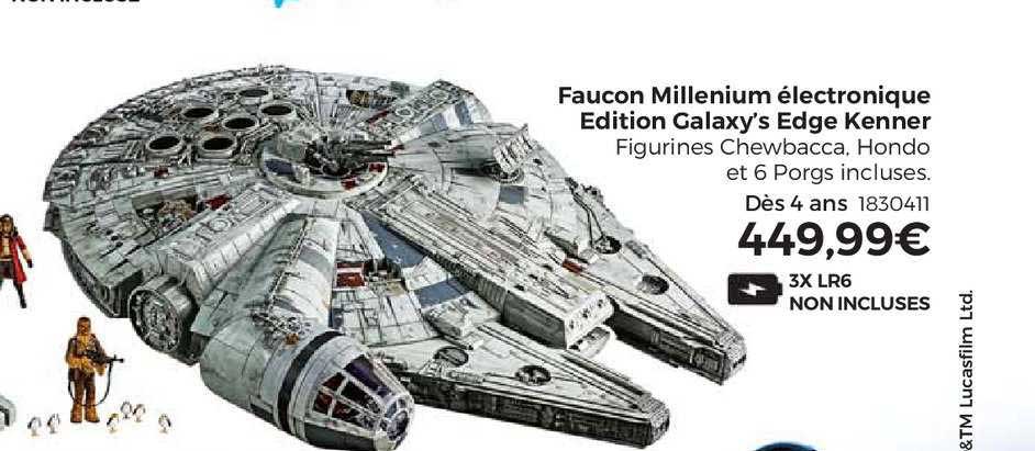 faucon millenium électronique edition galaxy's edge kenner