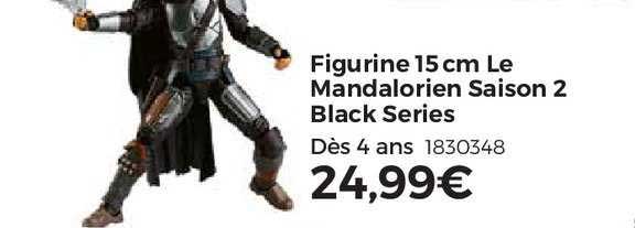 figurine 15 cm le mandalorien saison 2 black series