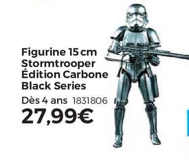 Figurine 15 Cm Stormtrooper édition Carbone Black Series