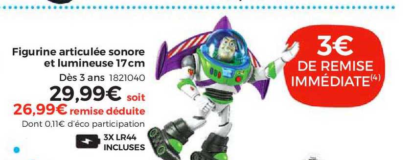 figurine articulée sonore et lumineuse 17 cm