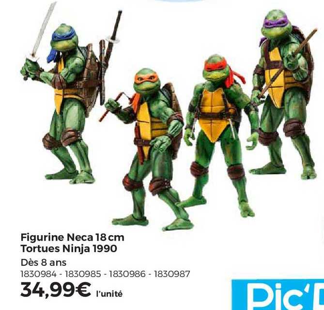 figurine neca 18 cm tortues ninja 1990