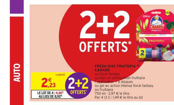 Fresch Disc Fruitopia Canard 2+2 Offerts