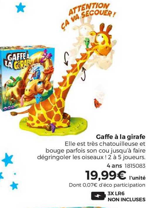 gaffe à la girafe