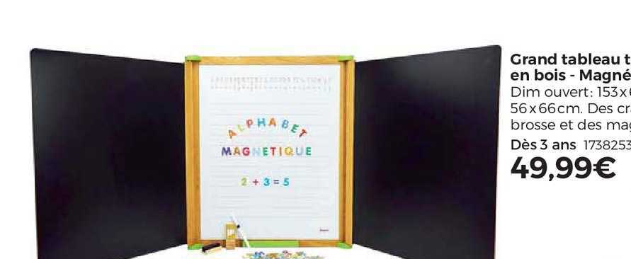 grand tableau t en bois magné