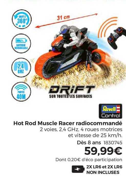 hot rod muscle racer radiocommandé revell control
