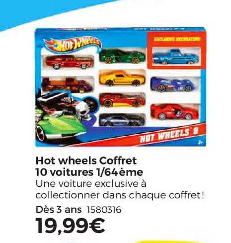 hot wheels coffret 10 voitures 1-64ème