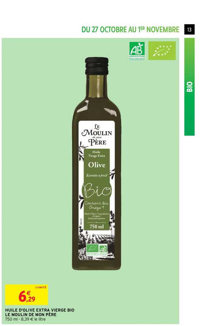 huile d'olive extra vierge bio le moulin de mon père