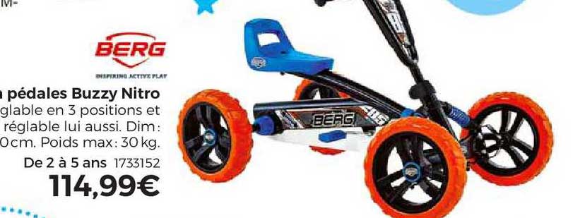 kart pédales buzzy nitro