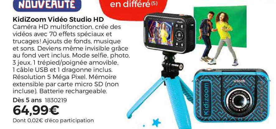 kidizoom vidéo studio hd