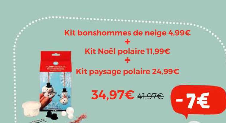 Kit Bonshommes De Neige + Kit Noël Polaire + Kit Paysage Polaire