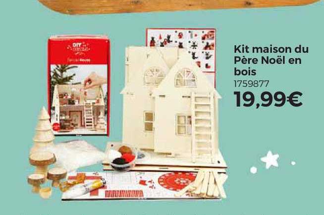 Kit Maison Du Père Noël En Bois
