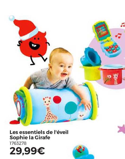 les essentiels de l'éveil sophie la girafe