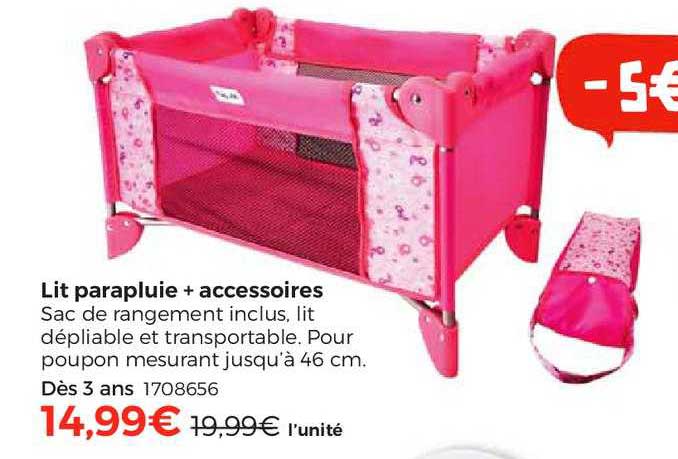 Lit Parapluie + Accessoires