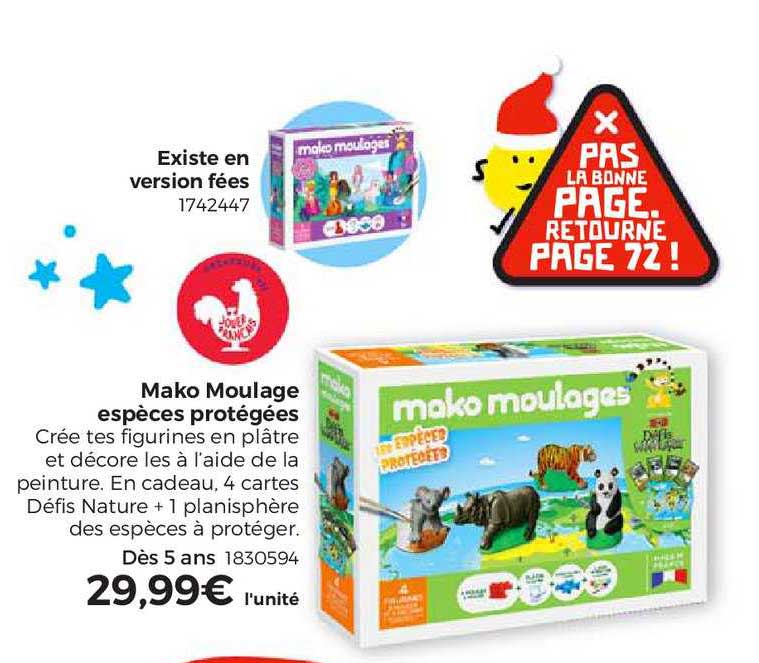 mako moulage espèce protégées, existe en version fée