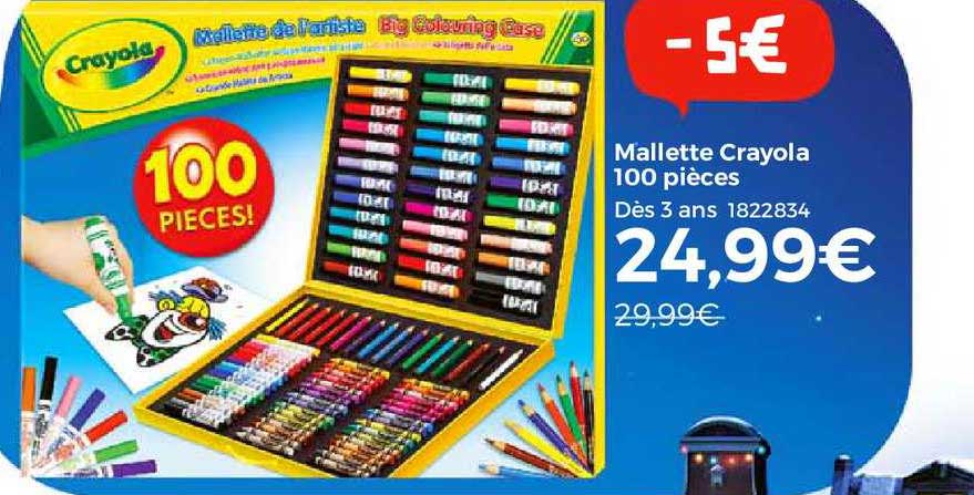 Mallette Crayola 100 Pièces