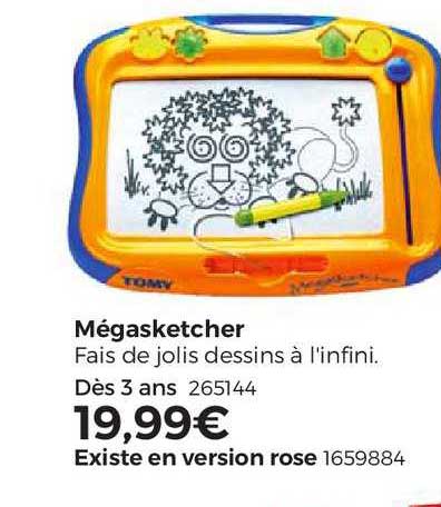 mégasketcher, existe en version rose