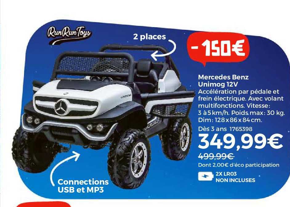 mercedes benz unimog 12v run run toys