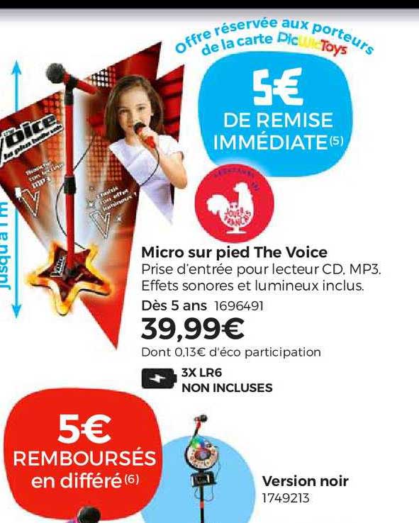micro sur pied the voice