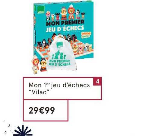 mon 1er jeu d'échecs vilac