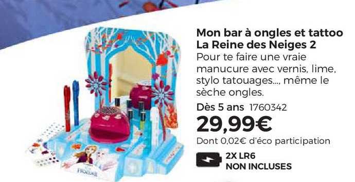 mon bar à ongles et tatoo la reine des neiges 2