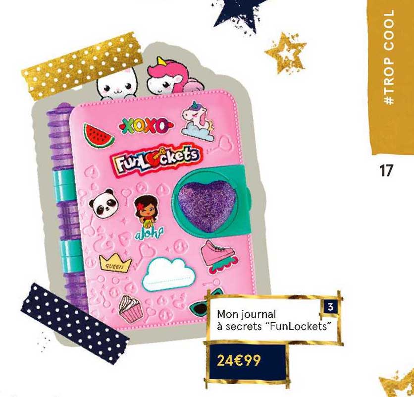 mon journal à secrets funlockets