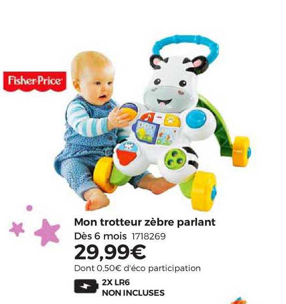 mon trotteur zèbre parlant