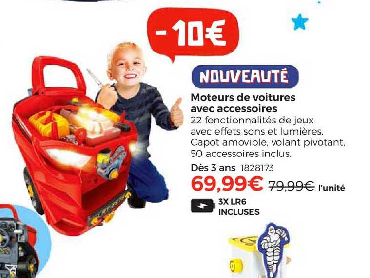 moteurs de voitures avec accessoires