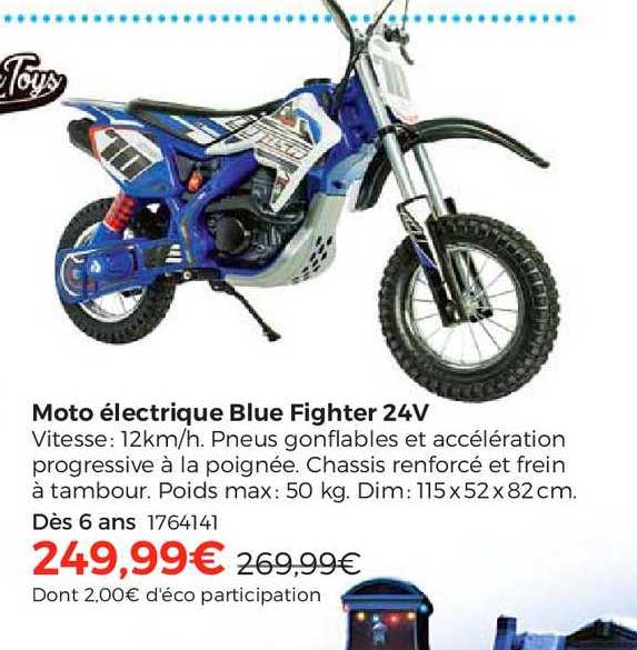 moto électrique blue fighter 24v