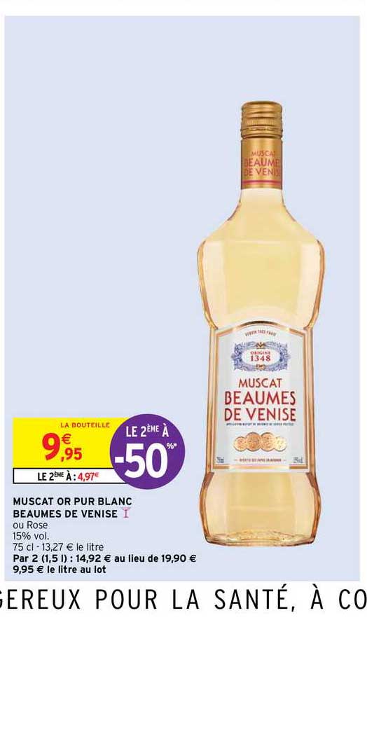 muscat or pur blanc beaumes de venise