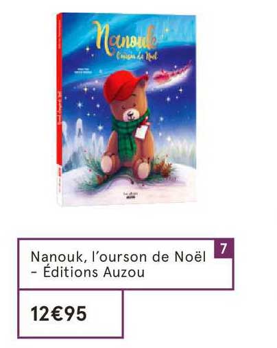 nanouk l'ourson de noël éditions auzou