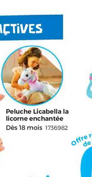 peluche licabella la licorne enchantée