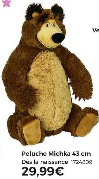 peluche michka 43 cm