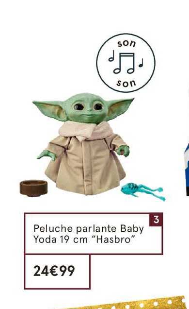 Peluche Parlante Baby Yoda 19 Cm Hasbro