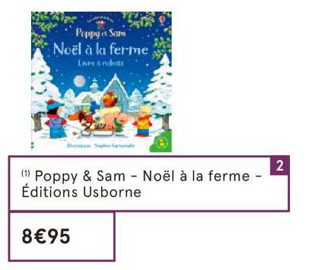 poppy & sam noël à la ferme éditions usborne