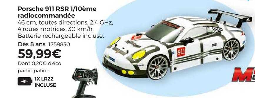 porsche 911 rsr 1 10ème radiocommandée
