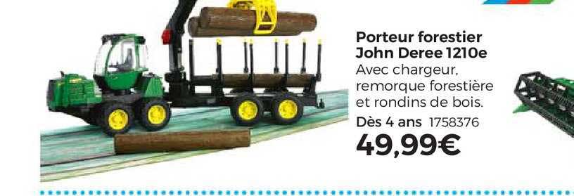 porteur forestier john deree 1210e