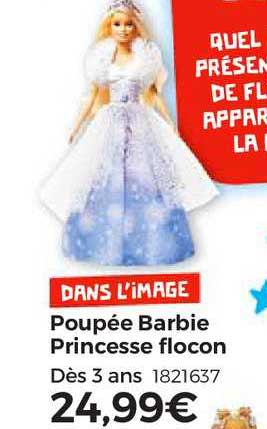 poupée barbie princesse flocon