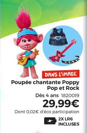 poupée chantante poppy pop et rock