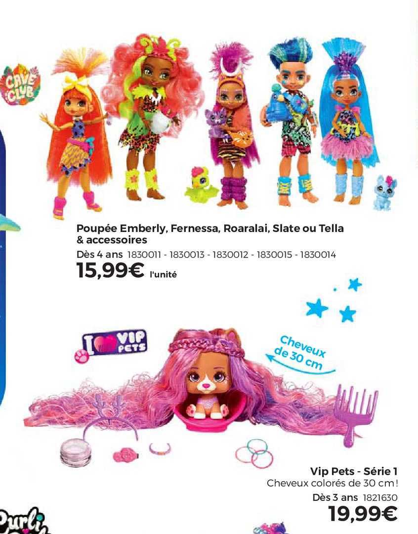 poupée emberly, ferness, roaralai, slate ou tella & accessoires