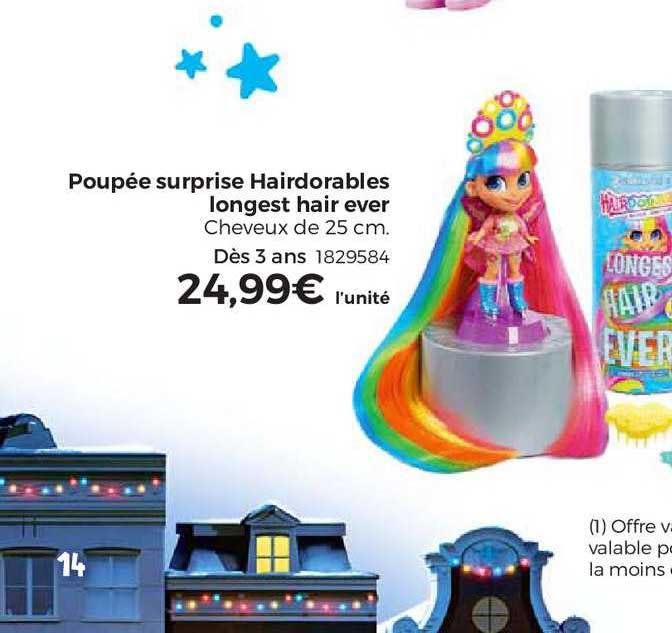 poupée surprise hairdorables longest hair ever