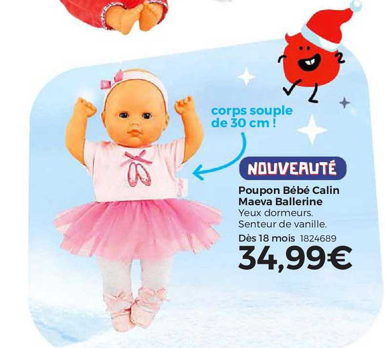poupon bébé calin maeva ballerine