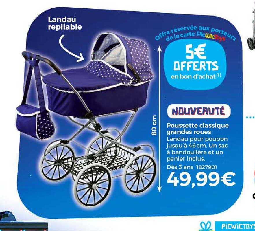 poussette classique grandes roues